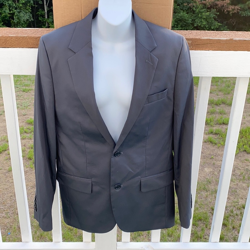 Men’s Apt. 9 slim fit slate gray suit